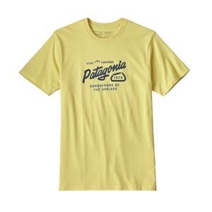 Patagonia | Splitter Script Responsibili-Tee Graphic T Shirt Yellow | Small